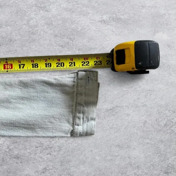 Anthropologie Kyla Seo Light Wash Denim Jacket Floral Rose Embroidered Boho Blue - Picture 5 of 7